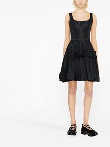 Alexander McQueen Mini-jurk met ruches - Zwart