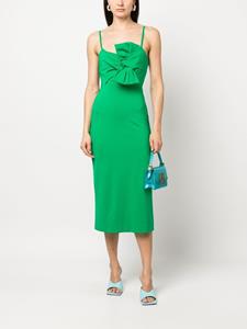 P.A.R.O.S.H. Mini-jurk met strikdetail - Groen