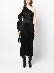 David Koma Asymmetrische jurk - Zwart