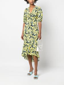 DVF Diane von Furstenberg Midi-jurk met print - Geel
