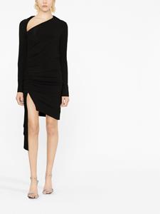 Off-White Asymmetrische mini-jurk - Zwart