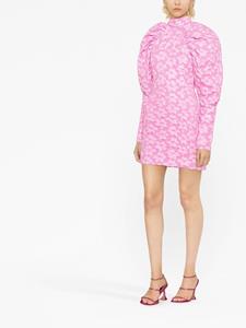 ROTATE Mini-jurk met pofmouwen - Roze