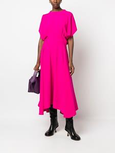 Colville Gedrapeerde midi-jurk - Roze