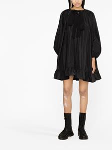 Patou Mini-jurk met pofmouwen - Zwart
