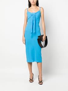 Patou Midi-jurk met gestrikt detail - Blauw