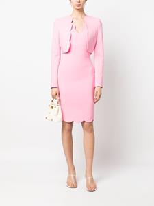 Genny Mini-jurk met gewelfde afwerking - Roze