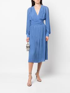 Rochas Midi-jurk met plissé detail - 437 BLUE