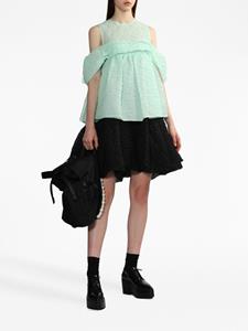 Cecilie Bahnsen Matelassé mini-jurk - Zwart