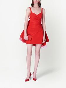 Carolina Herrera Mouwloze mini-jurk - Rood