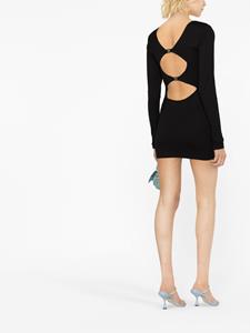 ROTATE Mini-jurk met open rug - Zwart