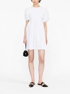 Cecilie Bahnsen Mini-jurk met korte mouwen - Wit