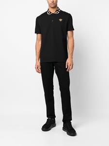 Versace Poloshirt met Medusa-motief - Zwart