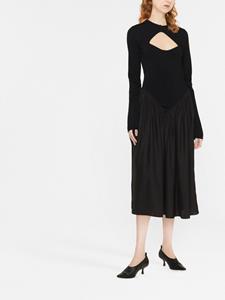 Stella McCartney Midi-jurk met vlakken - Zwart