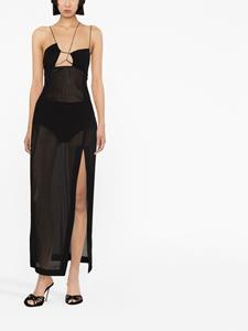 Nensi Dojaka Asymmetrische mini-jurk - Zwart