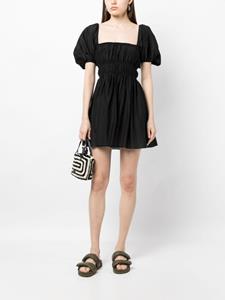 Matteau Mini-jurk met vierkante hals - Zwart
