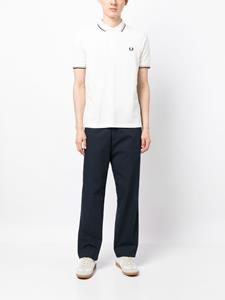 Fred Perry Poloshirt met geborduurd logo - Wit