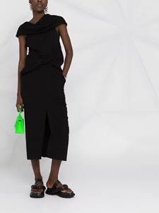 AMBUSH Asymmetrische midi-jurk - Zwart