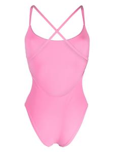 LIDO criss-cross straps high-cut swimsuit - Roze