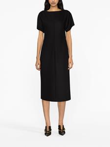 Fabiana Filippi Midi-jurk met korte mouwen - Zwart
