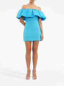 Rebecca Vallance Cecily off-shoulder minidress - Blauw