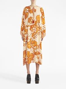 ETRO Berry-print kaftan dress - Oranje