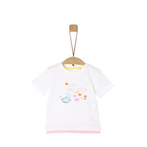 s.Oliver s. Olive r T-shirt white /roze