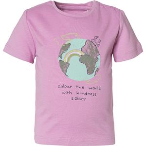 s.Oliver s. Olive r T-shirt roze met opschrift- Print