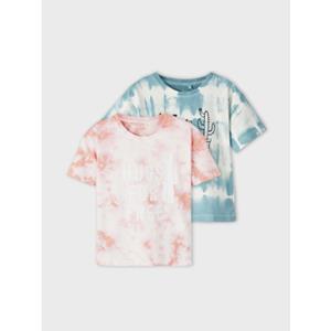 name it T-Shirt Nmfhalo 2er Pack Georgia Peach