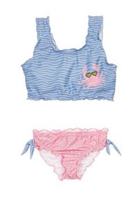 Playshoes UV-bescherming bikini krab blauw-roze