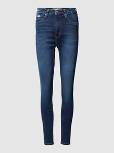 Calvin Klein Jeans High rise skinny fit jeans met labeldetail