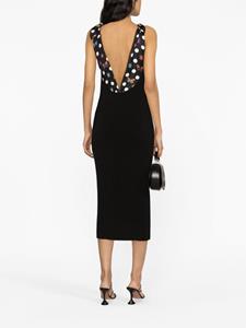 Versace Butterflies Medusa '95 midi dress - Zwart