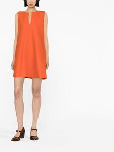 Fabiana Filippi Mouwloze mini-jurk - Oranje