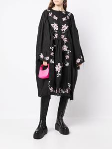Natasha Zinko Midi-jurk met borduurwerk - Zwart