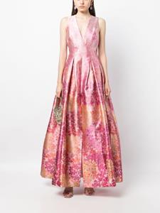 Sachin & Babi Brooke Gown abstract-print dress - Roze