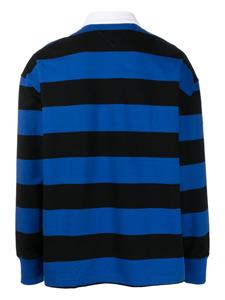Tommy Jeans long-sleeve striped polo shirt - Zwart