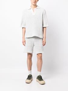 Sunnei short-sleeve knitted polo shirt - Grijs