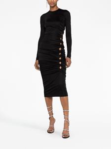 Versace x Dua Lipa cut-out midi dress - Zwart