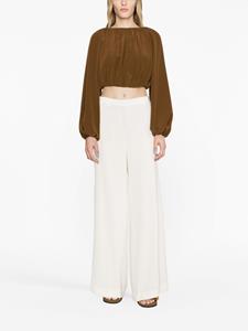 Alberto Biani flare tailored trousers - Wit