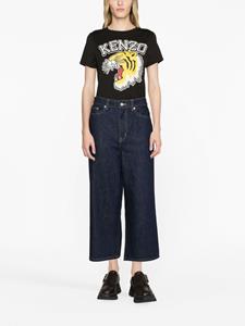 Kenzo Sumire cropped jeans - Blauw