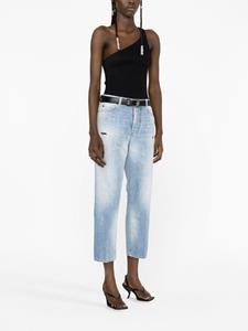 Dsquared2 bleached-wash cropped jeans - Blauw