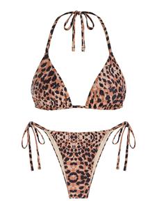 Zaful Leopard Dreieck Bikini Badebekleidung