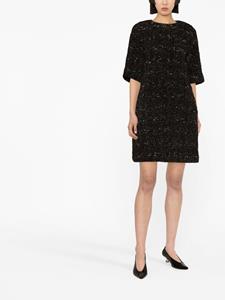 Fabiana Filippi Mini-jurk met korte mouwen - Zwart