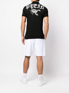 Philipp Plein Scorpion-print polo shirt - Zwart