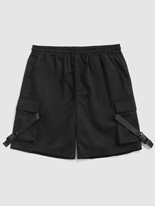 Zaful Cargo Shorts mit Schnallenriemen und Mehreren Taschen