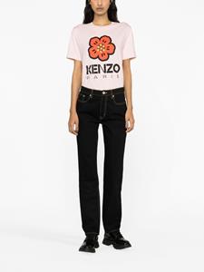 Kenzo logo-patch straight-leg jeans - Zwart