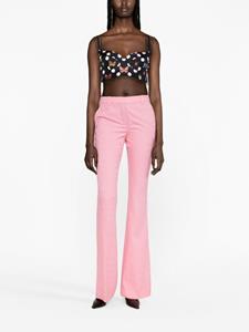 Versace Allover logo flared trousers - Roze