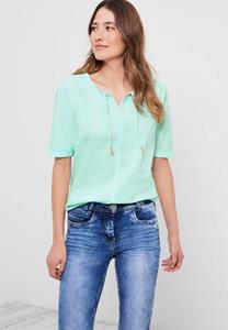Cecil Linnen blouse in effen kleur