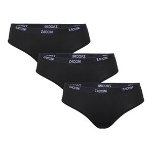 Zaccini Dames Hipsters 3-pack Black-S