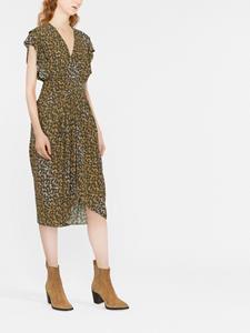 MARANT ÉTOILE Midi-jurk met abstracte print - Geel