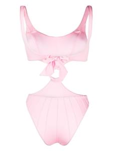 Noire Swimwear Uitgesneden badpak - Roze